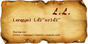 Lengyel László névjegykártya