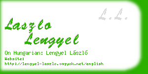 laszlo lengyel business card